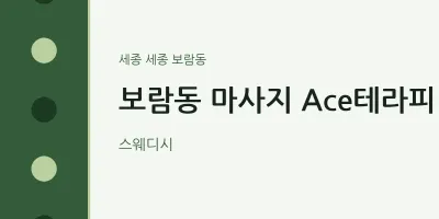 보람동 출장마사지 홈타이 Ace테라피 | 마픽