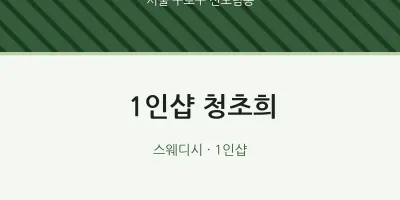 신도림동 출장마사지 홈타이 1인샵 청초희 | 마픽