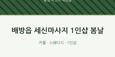 배방읍 출장마사지 홈타이 세신마사지 1인샵 봄날 | 마픽
