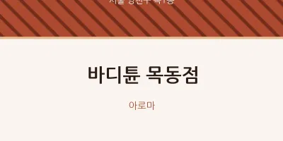 목1동 출장마사지 홈타이 바디튠 목동점 | 마픽