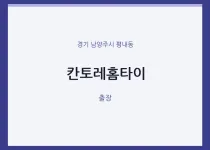 평내동 출장마사지 칸토레홈타이 | 마픽