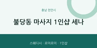 천안시 출장마사지 홈타이 1인샵 세나 | 마픽