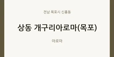 신흥동 출장마사지 홈타이 개구리아로마(목포) | 마픽