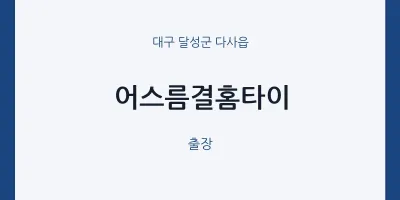 다사읍 출장마사지 어스름결홈타이 | 마픽