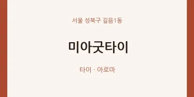길음1동 출장마사지 홈타이 미아굿타이 | 마픽