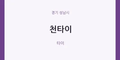 성남시 출장마사지 홈타이 천타이 | 마픽