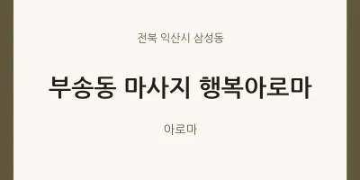 삼성동 출장마사지 홈타이 행복아로마 | 마픽