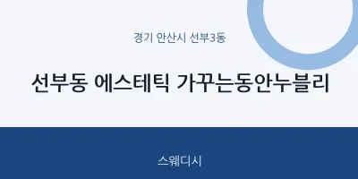 선부3동 출장마사지 홈타이 에스테틱 가꾸는동안누블리 | 마픽