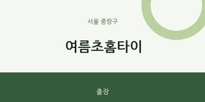 중랑구 출장마사지 여름초홈타이 | 마픽