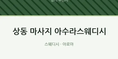 부천시 출장마사지 홈타이 아수라스웨디시 | 마픽