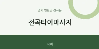 전곡읍 출장마사지 홈타이 전곡타이마사지 | 마픽