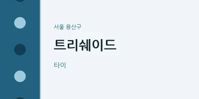 용산구 출장마사지 홈타이 트리쉐이드 | 마픽