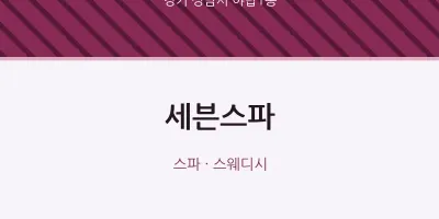 야탑1동 출장마사지 홈타이 세븐스파 | 마픽