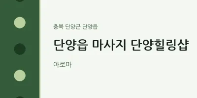 단양읍 출장마사지 홈타이 단양힐링샵 | 마픽