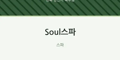 북부동 출장마사지 홈타이 Soul스파 | 마픽