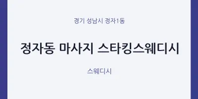 정자1동 출장마사지 홈타이 스타킹스웨디시 | 마픽