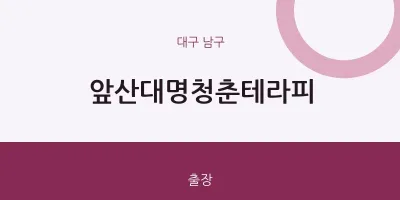 남구 출장마사지 홈타이 앞산대명청춘테라피 | 마픽