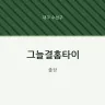 그늘결홈타이