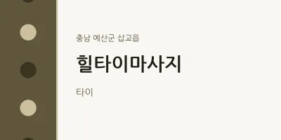 삽교읍 출장마사지 홈타이 힐타이마사지 | 마픽
