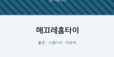 용인시 출장마사지 매끄레홈타이 | 마픽