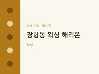 장항동 왁싱 해리온