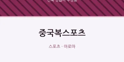 수성동 출장마사지 홈타이 중국복스포츠 | 마픽