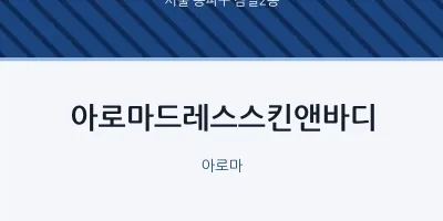 잠실2동 출장마사지 홈타이 아로마드레스스킨앤바디 | 마픽