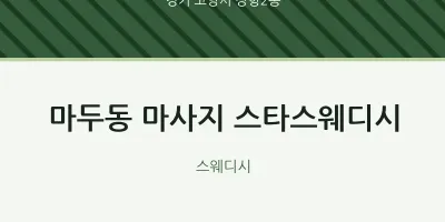 장항2동 출장마사지 홈타이 스타스웨디시 | 마픽