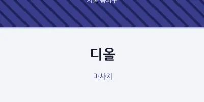 송파구 출장마사지 홈타이 디올 | 마픽