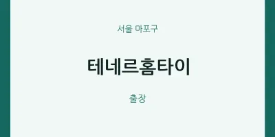 마포구 출장마사지 테네르홈타이 | 마픽