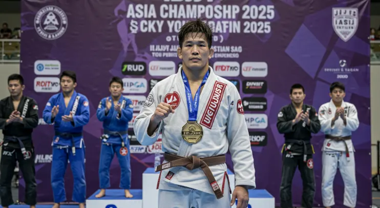 🥋 2025 일본 IBJJF 아시아 챔피언십 – 나의 마스터2 브라운벨트 -70kg 우승기