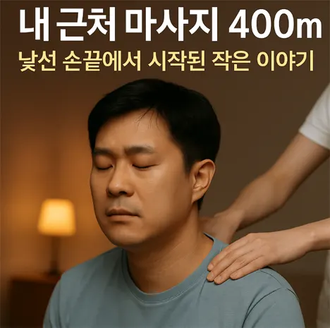 🛣️ 내 근처 마사지 400m, 낯선 손끝에서 시작된 작은 이야기